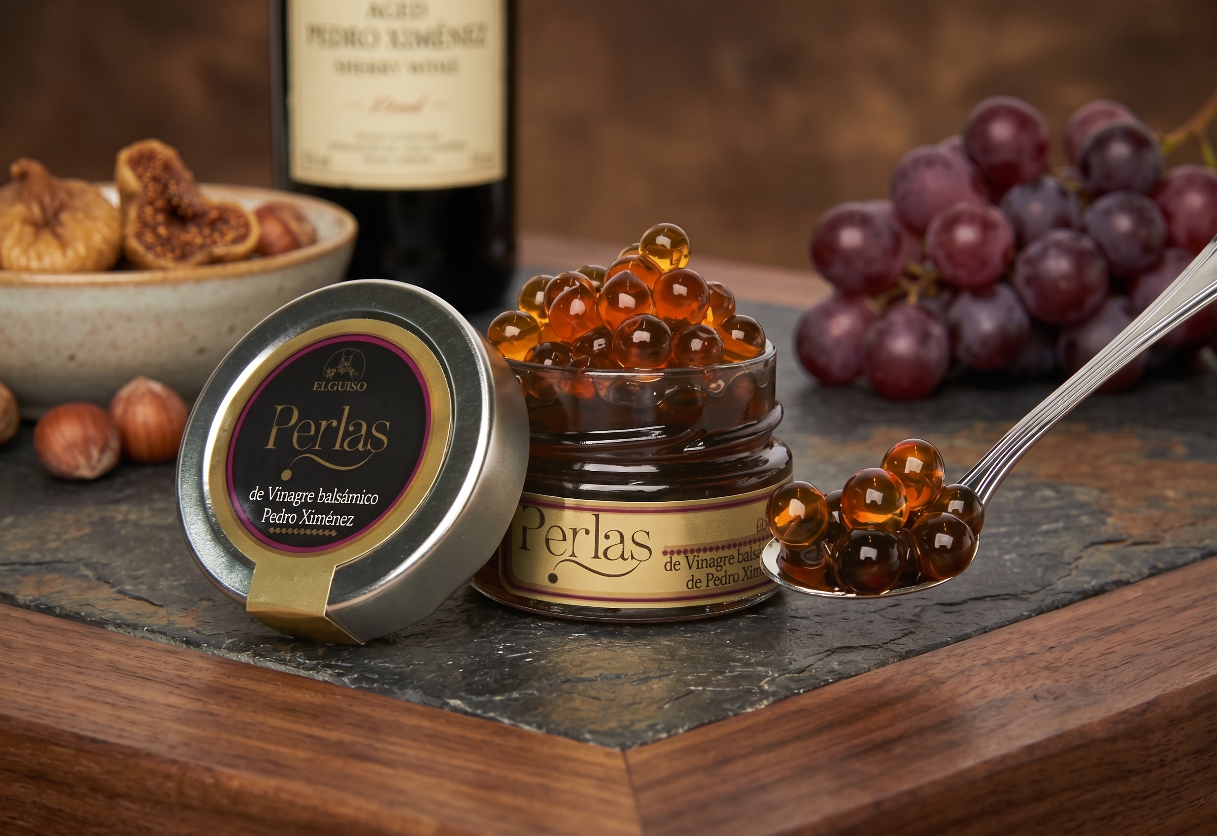 Wine Pearls with Pedro Ximénez Sauce 65g